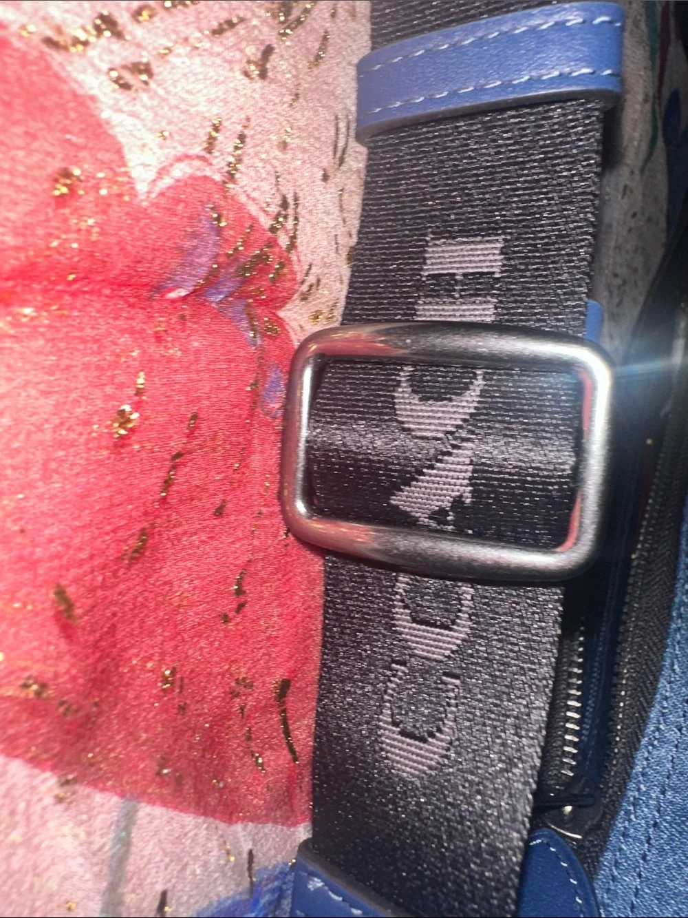 Coach Denim Bag with Black Strap